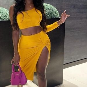 Orange two piece set